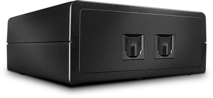 Lindy Automatischer optischer Audio Switch, Toslink S/PDIF Audio Switch, 2-port