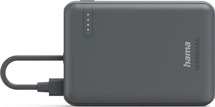 Hama Power Pack Travel mit Kabel 10000mAh anthrazit