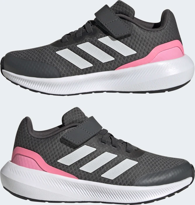 adidas Runfalcon 3.0 Elastic Lace Top Strap grey six/crystal white/beam pink (Junior)