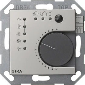 Gira KNX System 55 Stetigregler mit Tasterschnittstelle 4-fach, Edelstahl