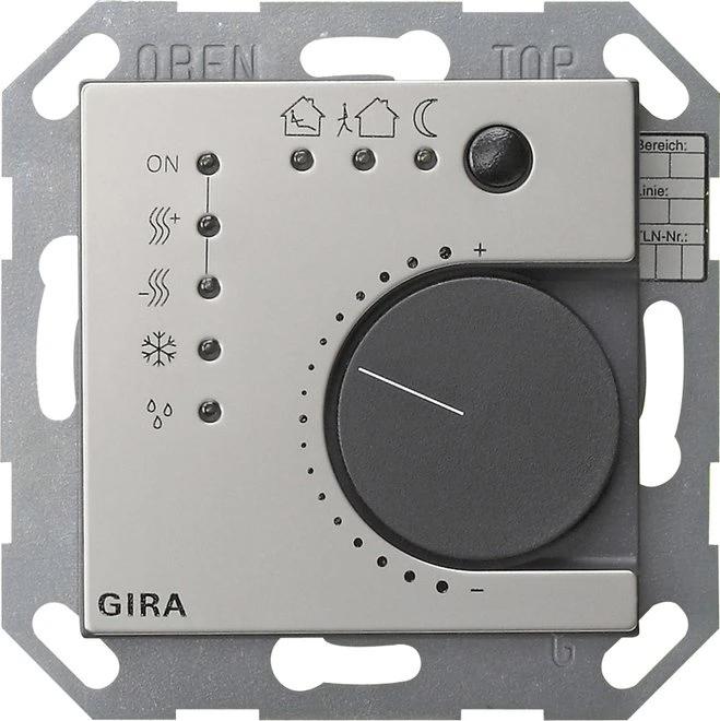 Gira KNX System 55 Stetigregler mit Tasterschnittstelle 4-fach, Edelstahl
