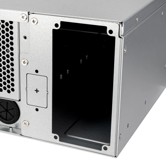 SilverStone RM32, Rackmount Server, schwarz/grau, 3HE, SFX-L