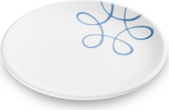 Gmundner Keramik Pur geflammt Dessertteller 20cm blau