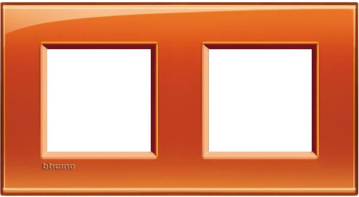 Bticino Livinglight Abdeckrahmen 2-fach, orange
