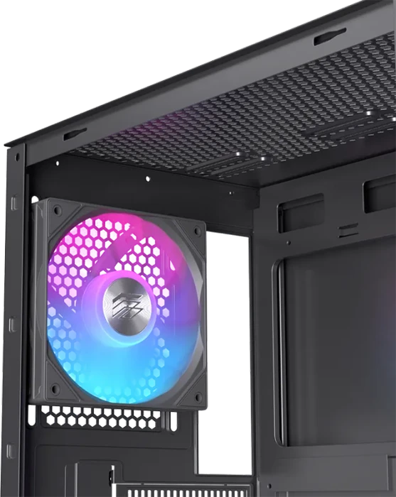 Einarex Pulse PM150 RGB Black, schwarz, Glasfenster