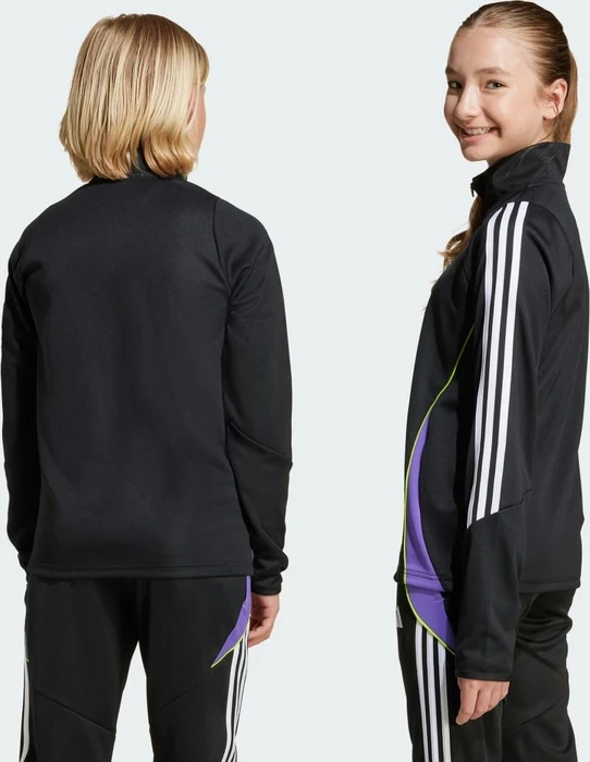 adidas Tiro 24 Funktionsshirt langarm black/purple rush (Junior)