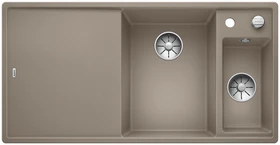 Blanco Axia III 6 S InFino Becken rechts mit Ablauffernbedienung tartufo inkl. Holzschneidebrett