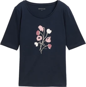 Tom Tailor Print T-Shirt kurzarm lunar eclipse (Damen)