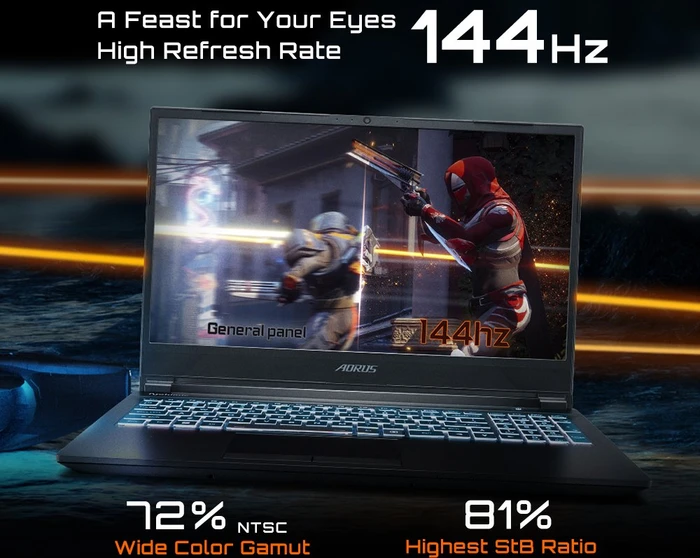 GIGABYTE G5, Core i5-11400H, 16GB RAM, 512GB SSD, GeForce RTX 3050 Ti, DE