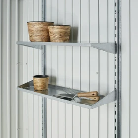 Biohort Regalböden für Gerätehaus 72x24.5x7cm, 2 Stück