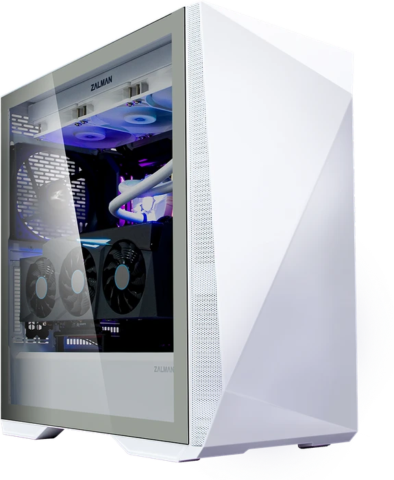Zalman Z9 Iceberg_White, weiß, Glasfenster