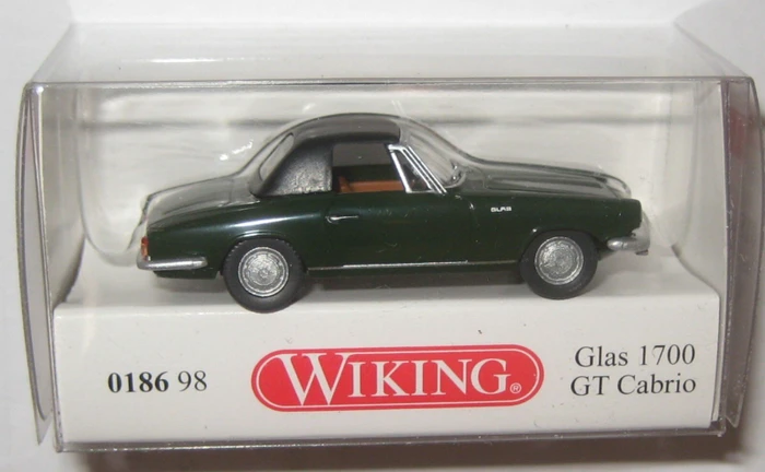 Wiking Klassik Edition Glas 1700 GT Cabrio geschl. dunkelgrün