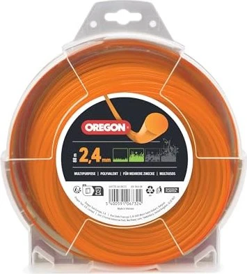 Oregon Trimmerfaden für Rasentrimmer orange, 2.4mm/88m