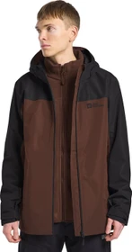 Jack Wolfskin Taubenberg 3in1 Funktionsjacke hot choc (Herren)