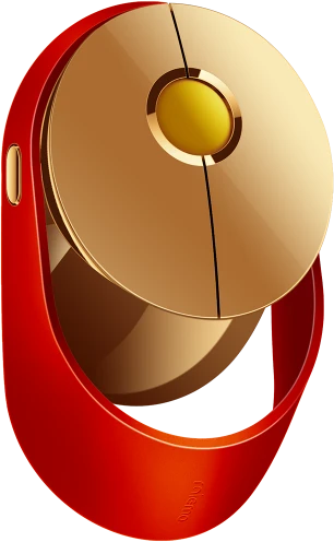 Rapoo Ralemo Air 1 Multi-mode Wireless Charging Mouse gold/rot, USB/Bluetooth