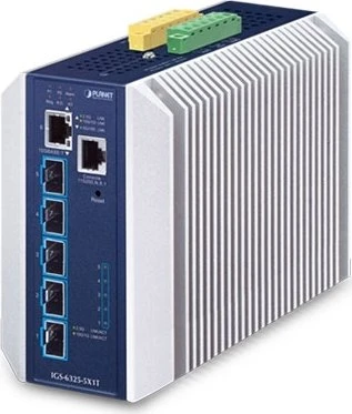 Planet IGS-6325 Industrial Railmount 10G Managed Switch, 5x SFP+, 1x RJ-45