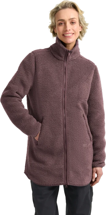 Jack Wolfskin High Curl Coat Funktionsmantel sheer plum (Junior)