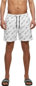 Urban Classics Pattern Badeshorts white script logo (Herren)