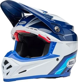 Bell Moto-9S Flex Merchant weiß/blau