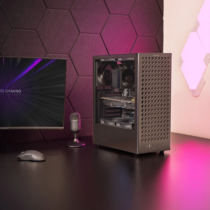 Mars Gaming MC-T800 Black, Glasfenster