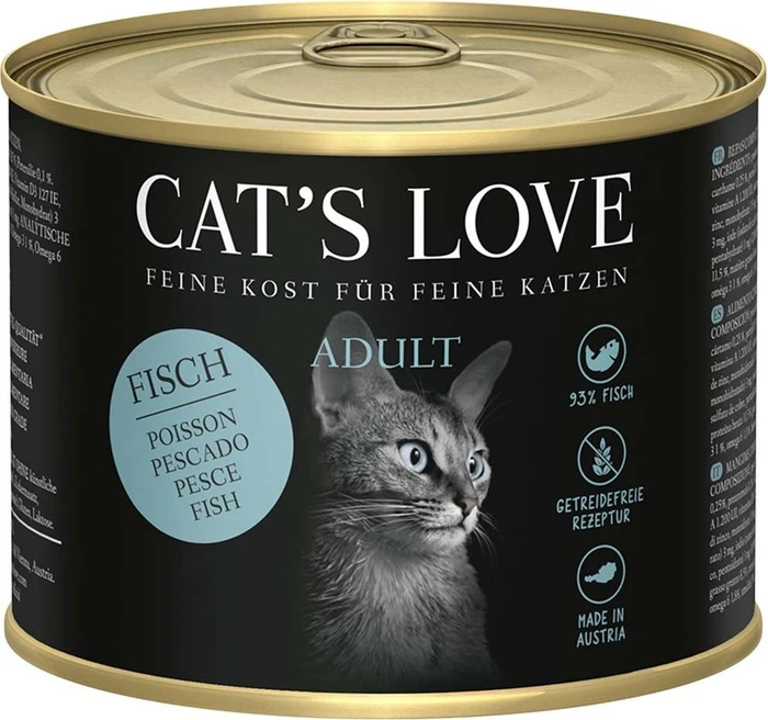 Cat's Love Fisch Pur mit Distelöl und Petersilie, 1.20kg (6x 200g)