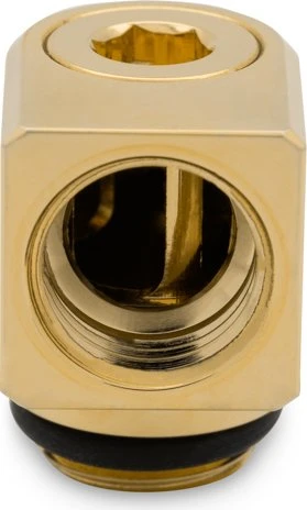 EK Water Blocks Quantum Line EK-Quantum Torque Micro Rotary 90° Winkeladapter, gold