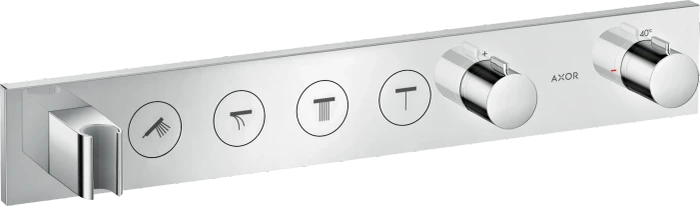 Hansgrohe Axor ShowerSolutions Thermostatmodul Select 600/90 Unterputz für 4 Verbraucher polished red gold