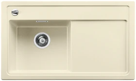 Blanco Zenar 45 S Becken links mit Ablauffernbedienung jasmin inkl. Holzschneidebrett