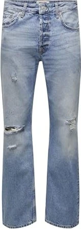 ONLY & SONS Wide Mid Edge Jeans light blue denim (Herren)