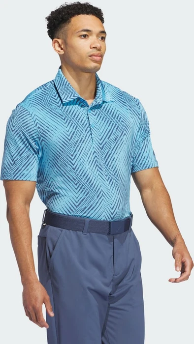 adidas Ultimate365 Allover Print Poloshirt kurzarm semi blue burst/preloved ink (Herren)