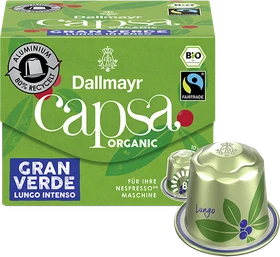 Dallmayr capsa Gran Verde Lungo Intenso Kaffeekapseln, 10 Stück