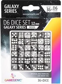 Gamegenic D6 Dice Set Galaxy Series moon, 36 Stück