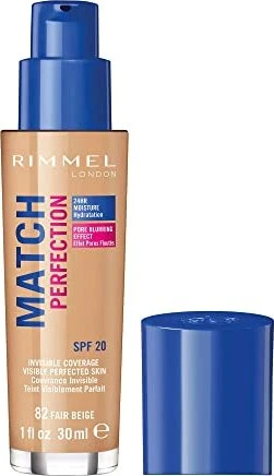 Rimmel Match Perfection Foundation 082 fair beige LSF20, 30ml