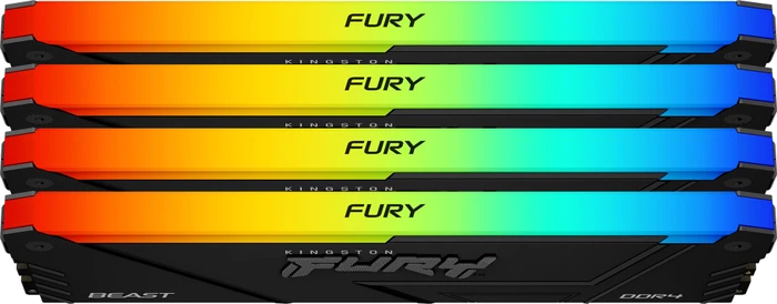 Kingston FURY Beast RGB UDIMM 32GB Kit, DDR4-3600, CL17-21-21, 1RX8