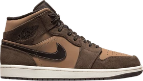 Nike Air Jordan 1 Mid SE dark chocolate/archaeo brown/black/crimson bliss (Herren)