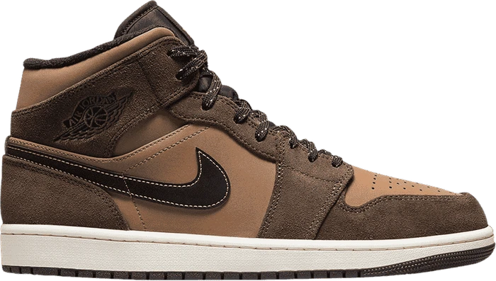 Nike Air Jordan 1 Mid SE dark chocolate/archaeo brown/black/crimson bliss (Herren)