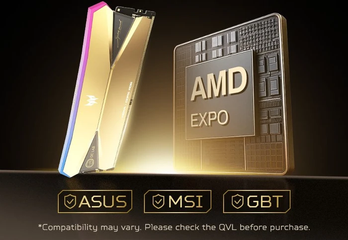 Acer Predator OC Lab Gold Edition Hera UDIMM 192GB Kit, DDR5-6000, CL28, 2RX8