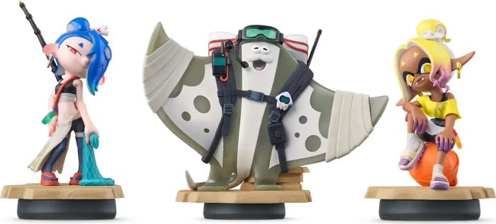 Nintendo amiibo Figuren Splatoon Raiders 3er-Pack Collection Mako, Mantaro & Muri (Switch/WiiU/3DS)