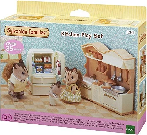 Epoch Sylvanian Families - Möbel-Sets - Landhaus Küche mit Kühlschrank