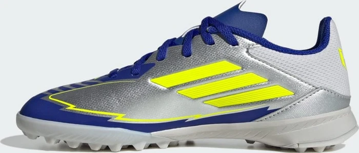 adidas F50 League Messi TF silver metallic/solar yellow/lucid blue (Junior)