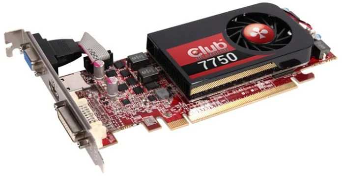 Club 3D Radeon HD 7750 low profile, 1GB GDDR5, VGA, DVI, HDMI