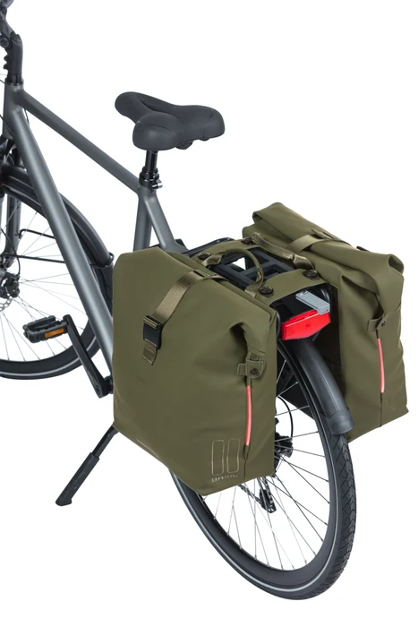 Basil SoHo Nordlicht MIK Doppeltasche Gepäcktasche moss green