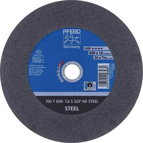 Pferd 100 T 600-7.6 S SGP HD STEEL/60.0 Trennscheibe, 600x7.6x60mm, 5 Stück