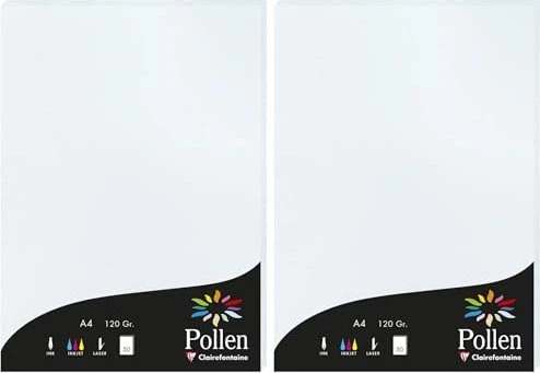 Clairefontaine Pollen Universalpapier blau, A4, 120g/m², 50 Blatt