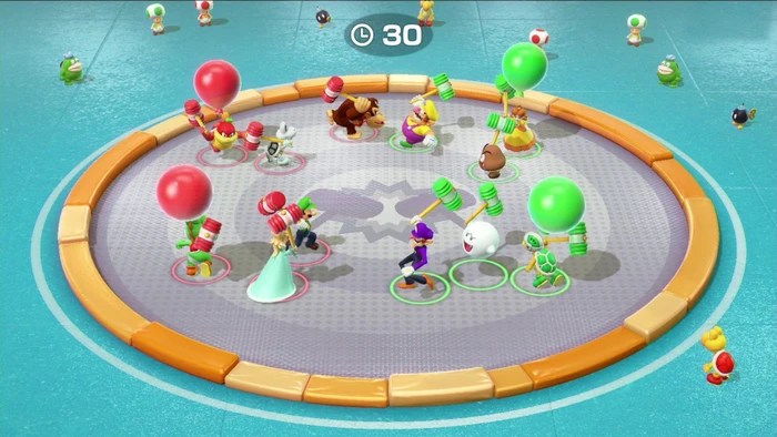 Super Mario Party inkl. Joy-Con Controller pastell violett/pastell grün (Switch)