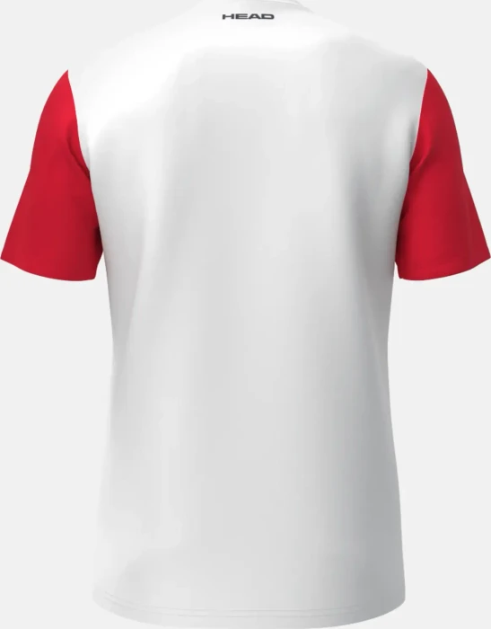 Head Club 25 Tech Funktionsshirt kurzarm rot/weiß (Herren) (811725-RDWH) – Bild 2 von 2