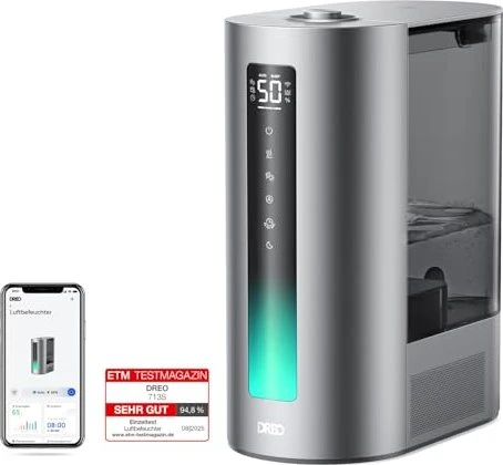 Dreo Smart Humidifier HM713S Luftbefeuchter silber