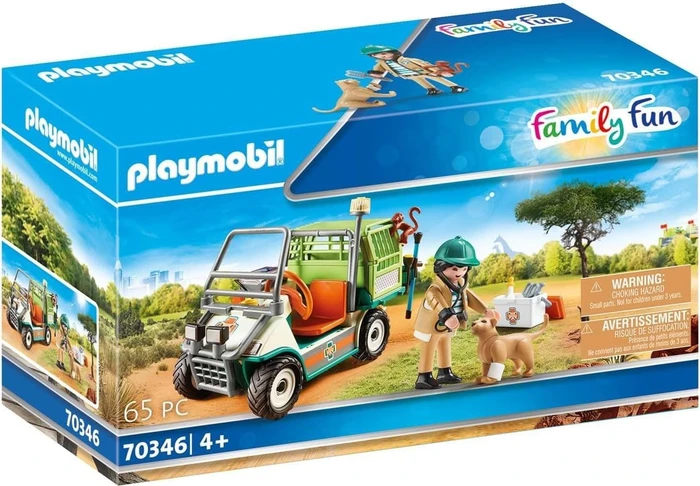 playmobil Family Fun Zoo-Tierarzt mit Fahrzeug