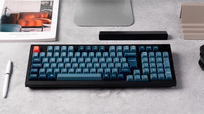 Keychron V5 Max, Carbon Black, 96%, LEDs RGB, hot-swap, Gateron Jupiter BROWN, USB/Bluetooth, DE