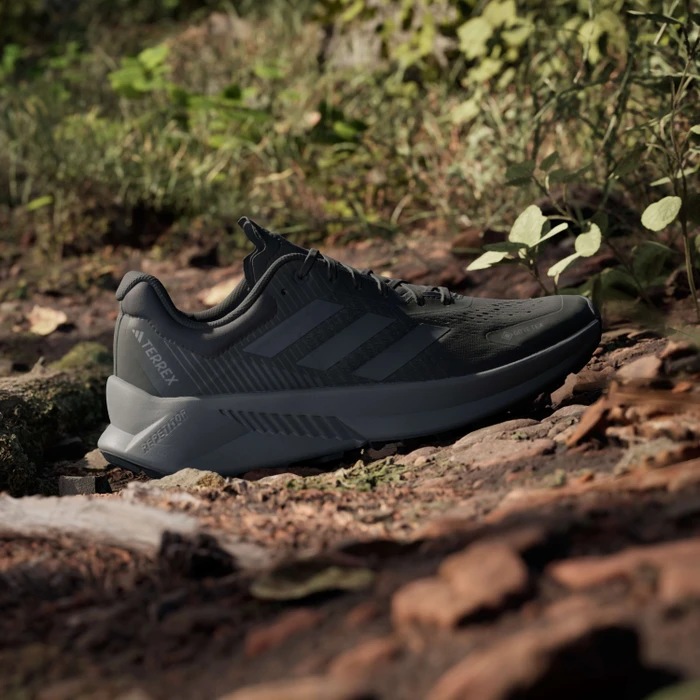 adidas Terrex Soulstride Flow GTX core black/grey six/semi impact orange (Herren)
